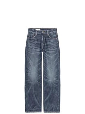 Women’s Zara boyfriend Straight-Leg Blue Denim Jeans